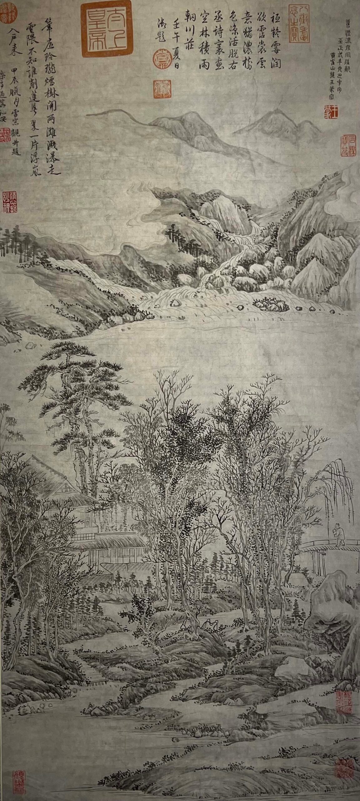 Chinese scroll painting Wang Meng