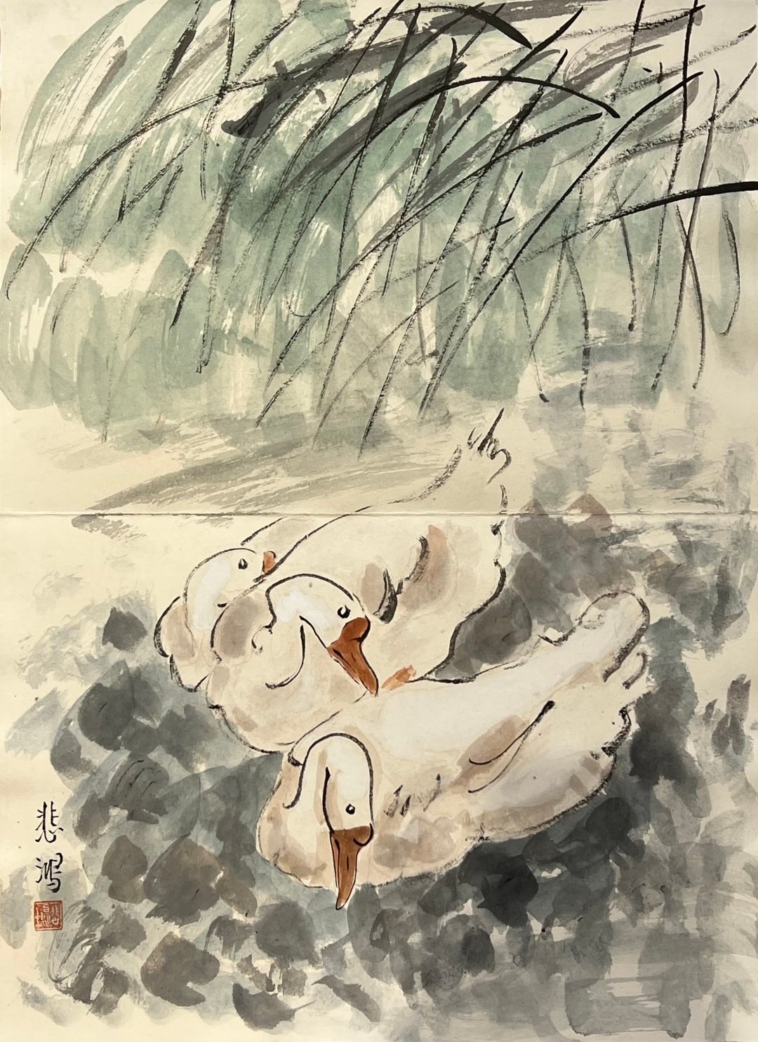 Chinese scroll painting Xu Beihong