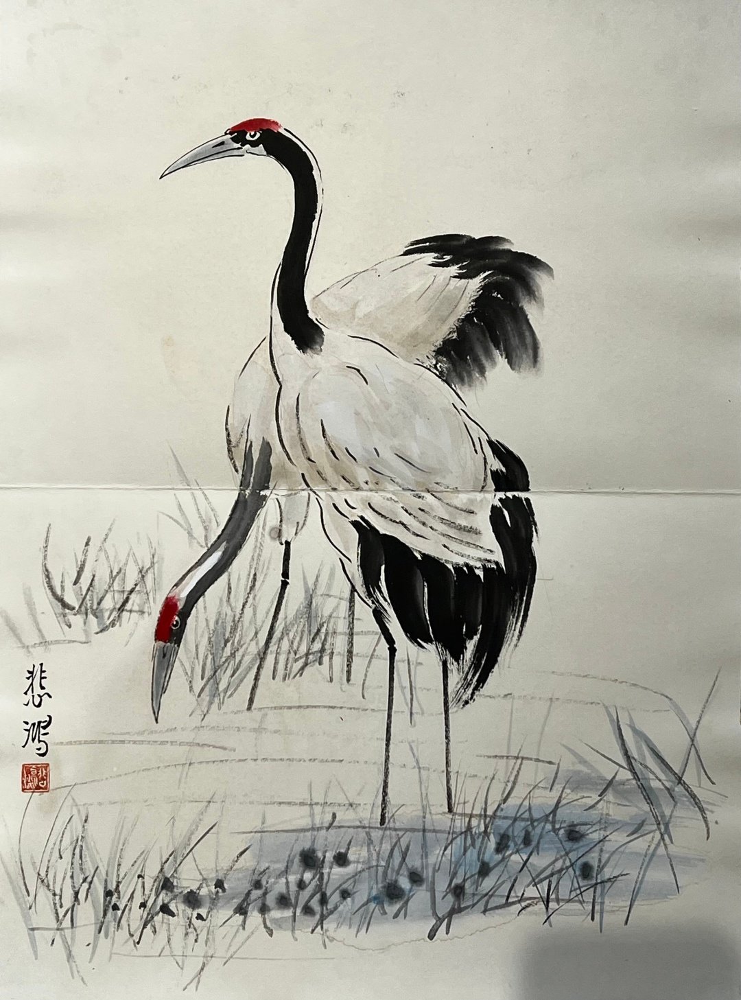 Chinese scroll painting Xu Beihong