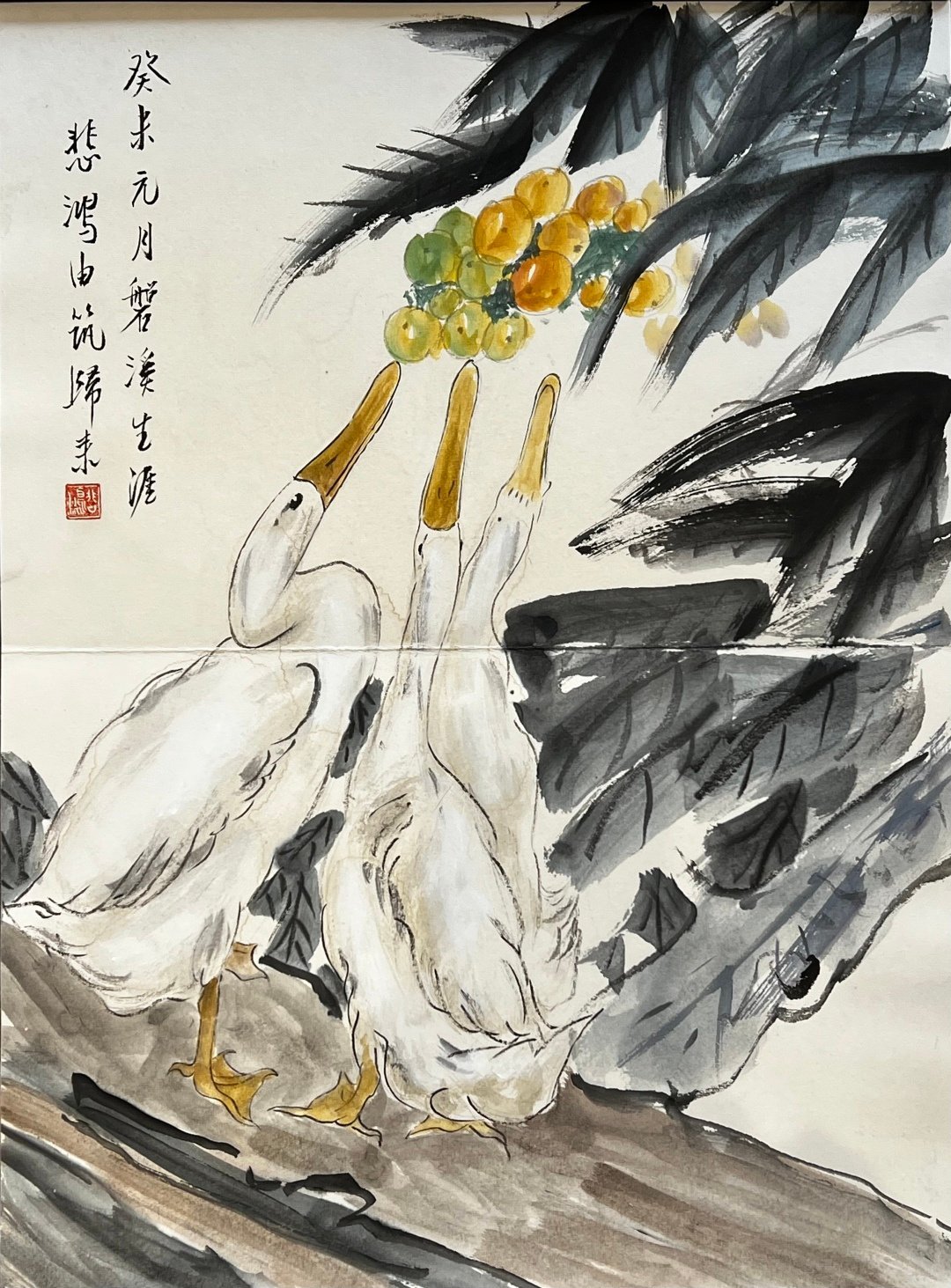 Chinese scroll painting Xu Beihong