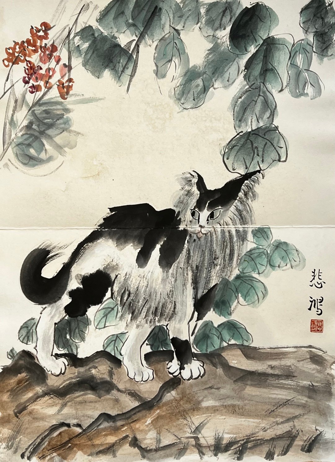 Chinese scroll painting Xu Beihong
