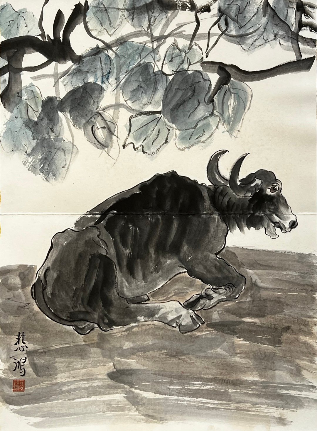 Chinese scroll painting Xu Beihong