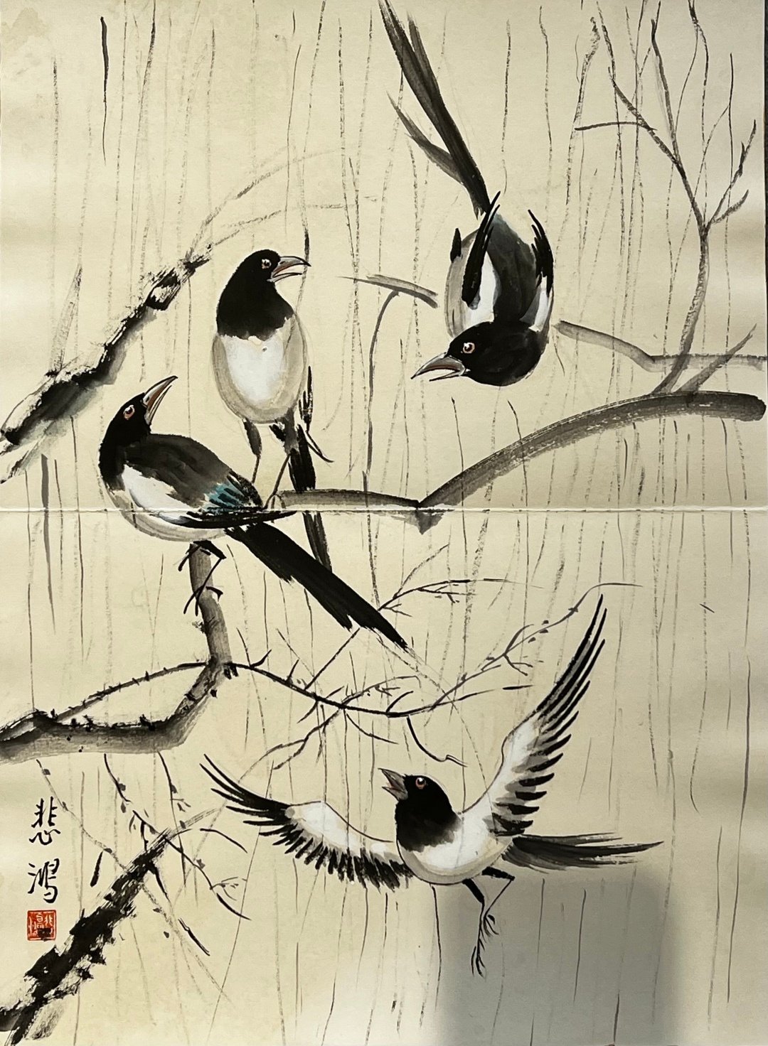 Chinese scroll painting Xu Beihong