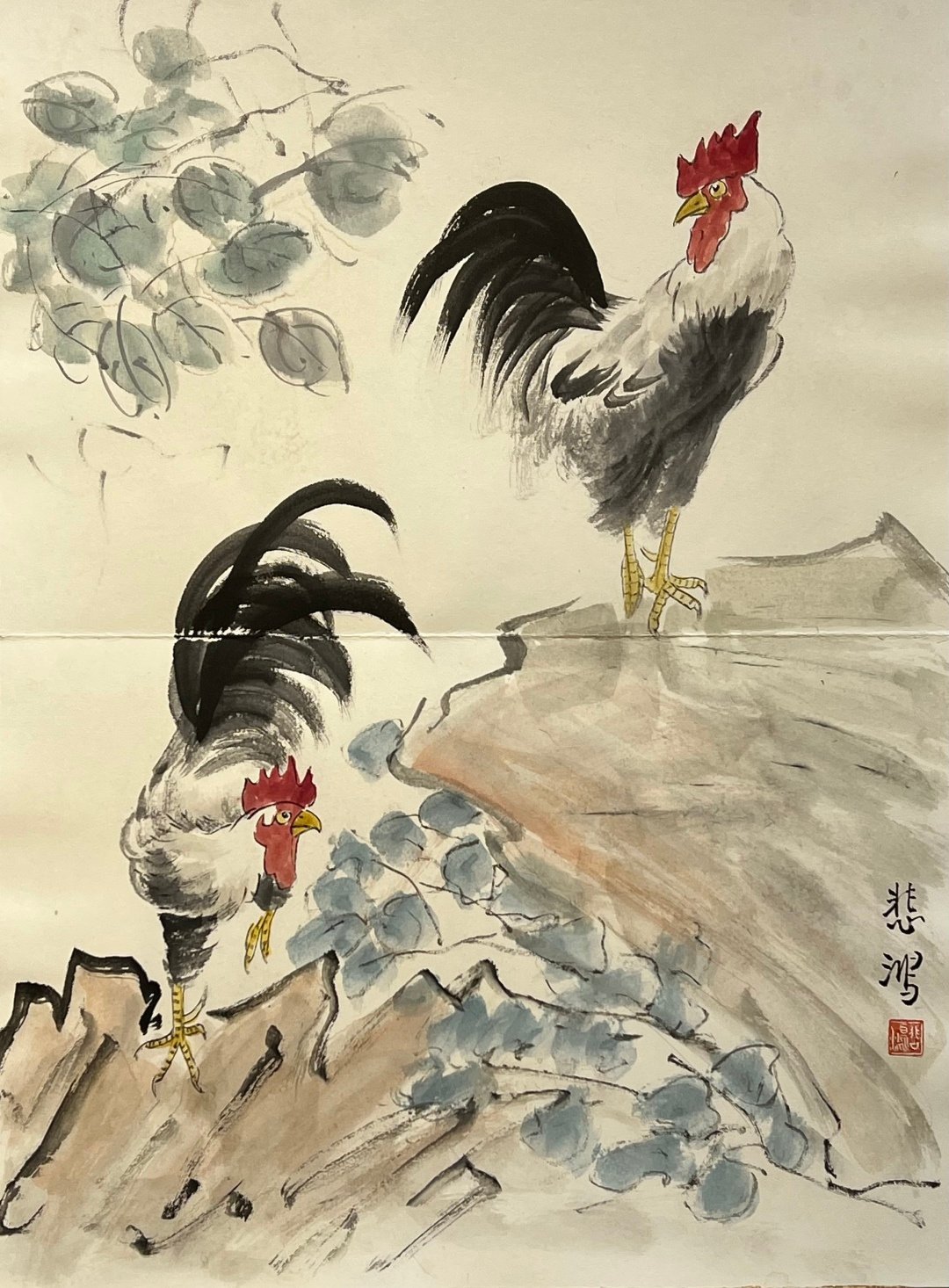 Chinese scroll painting Xu Beihong