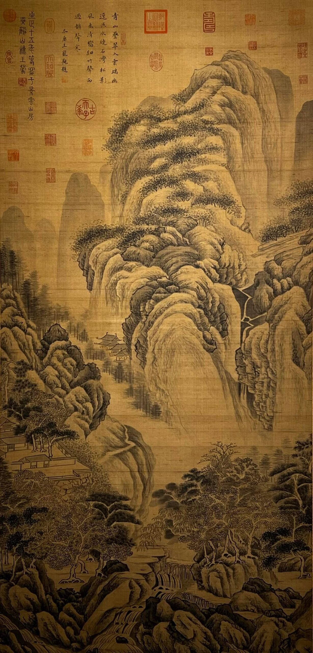 Chinese scroll painting Wang Meng