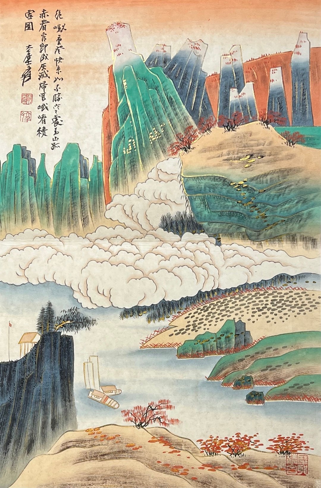 Chinese scroll painting Zhang Daqian