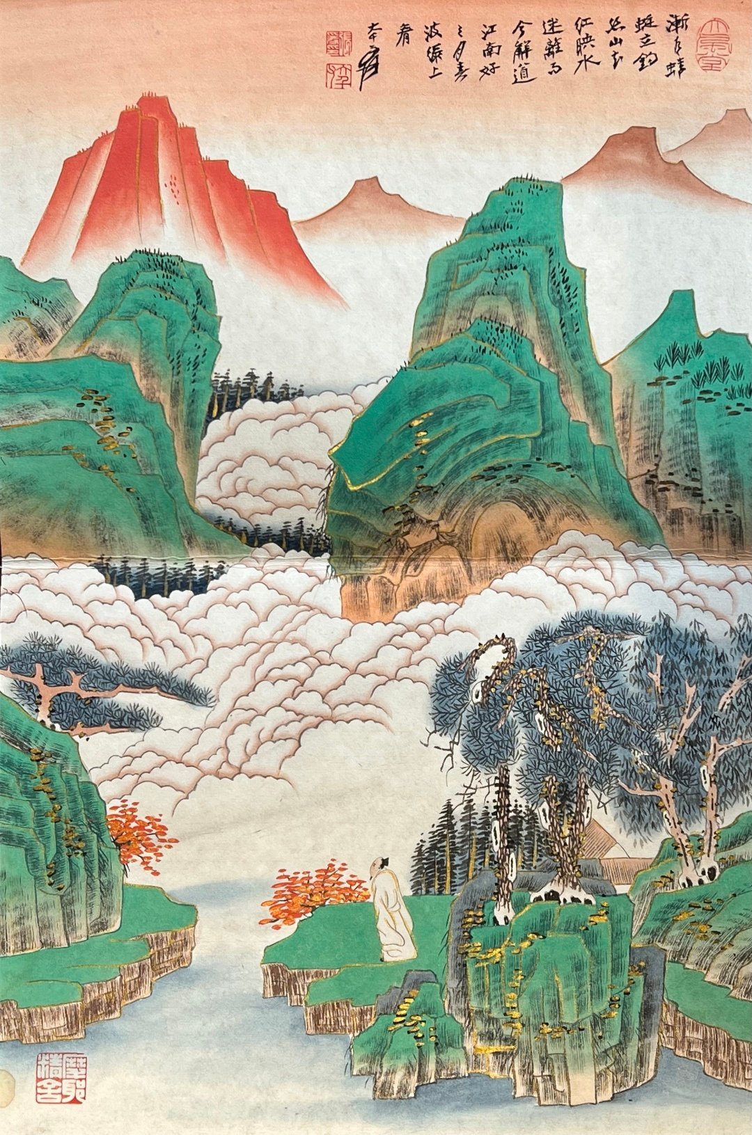 Chinese scroll painting Zhang Daqian
