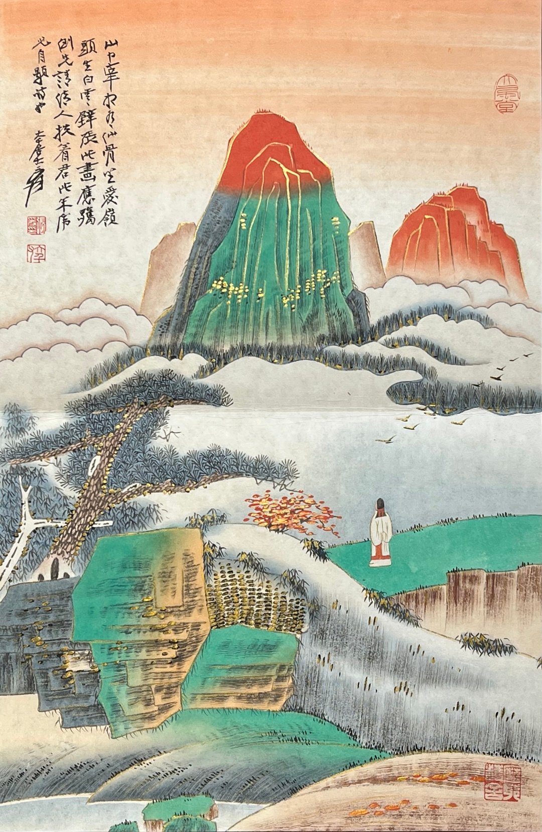 Chinese scroll painting Zhang Daqian