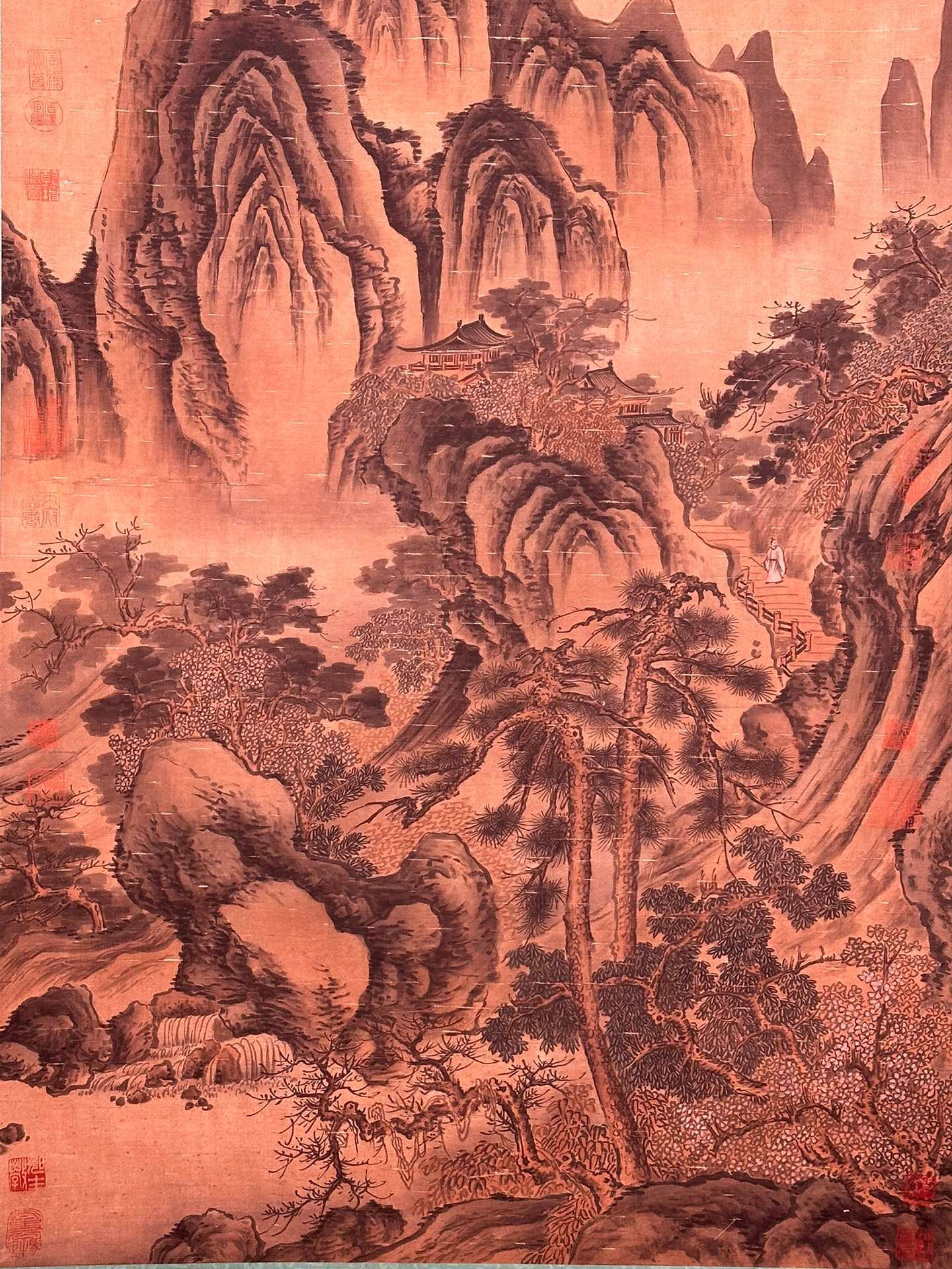 Chinese scroll painting Wang Anshi