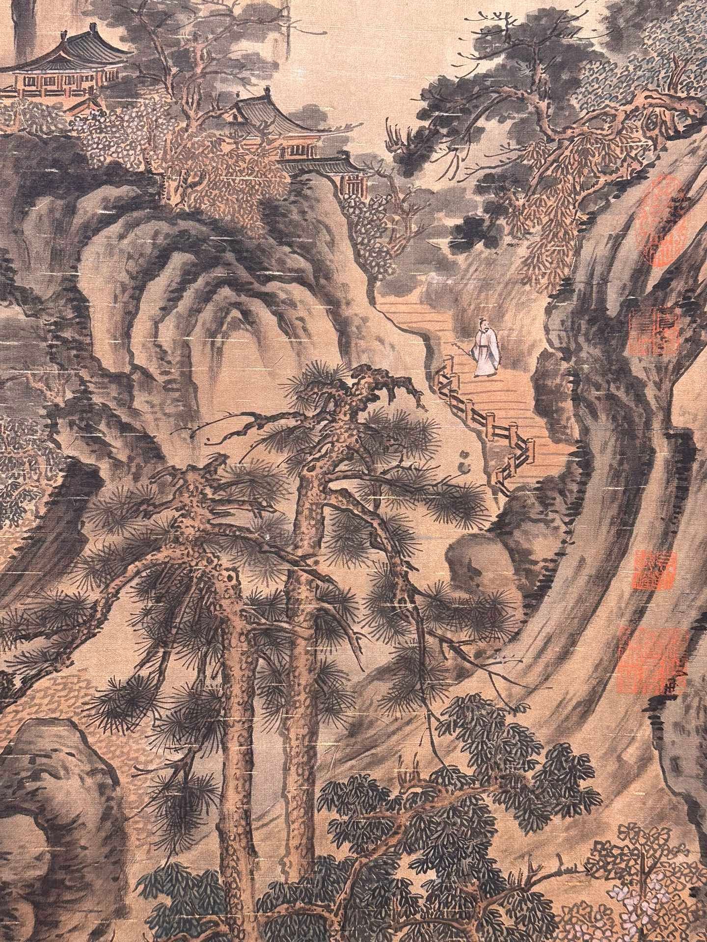 Chinese scroll painting Wang Anshi