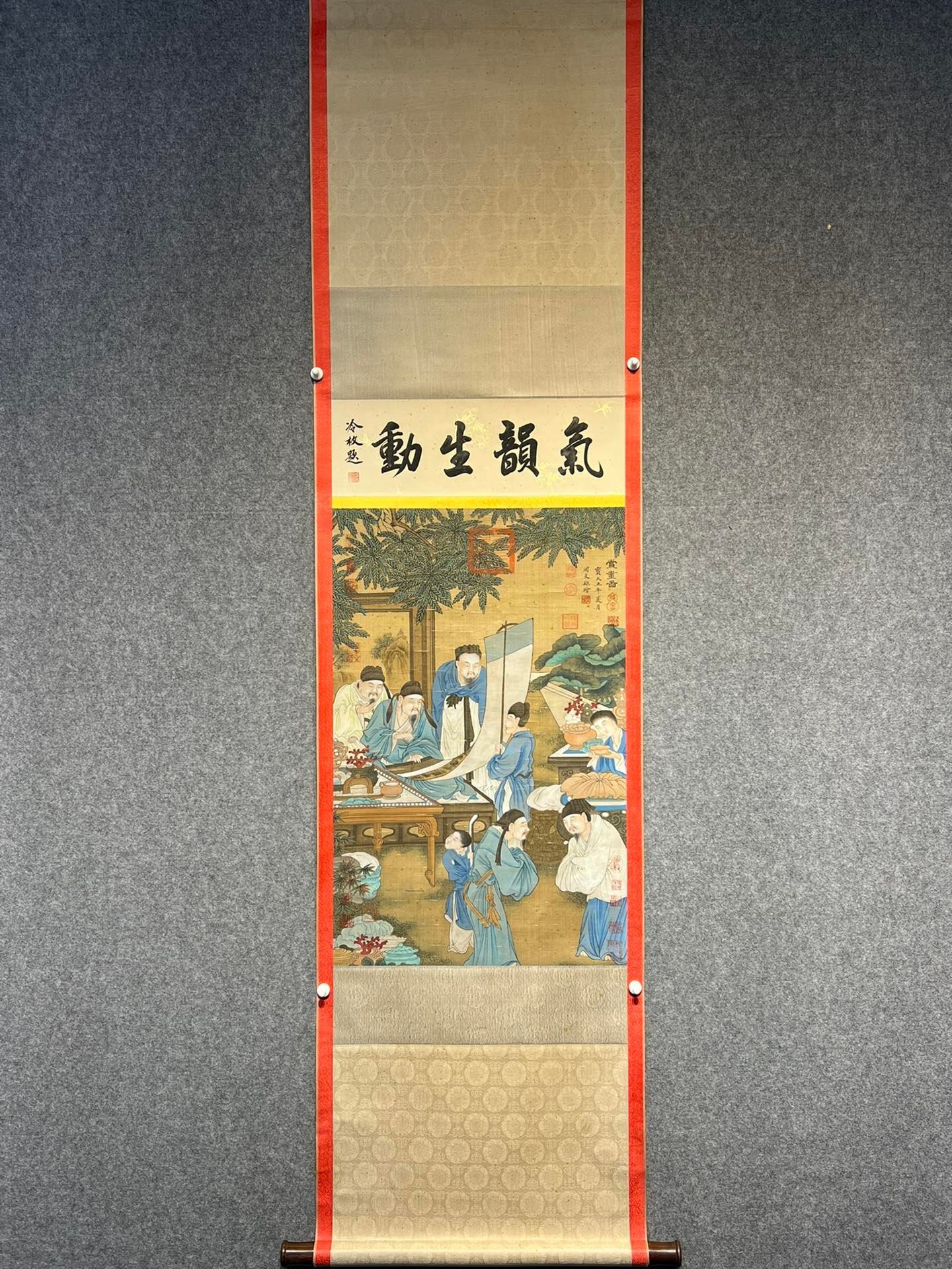 Chinese scroll painting Tang Zhou Wenju