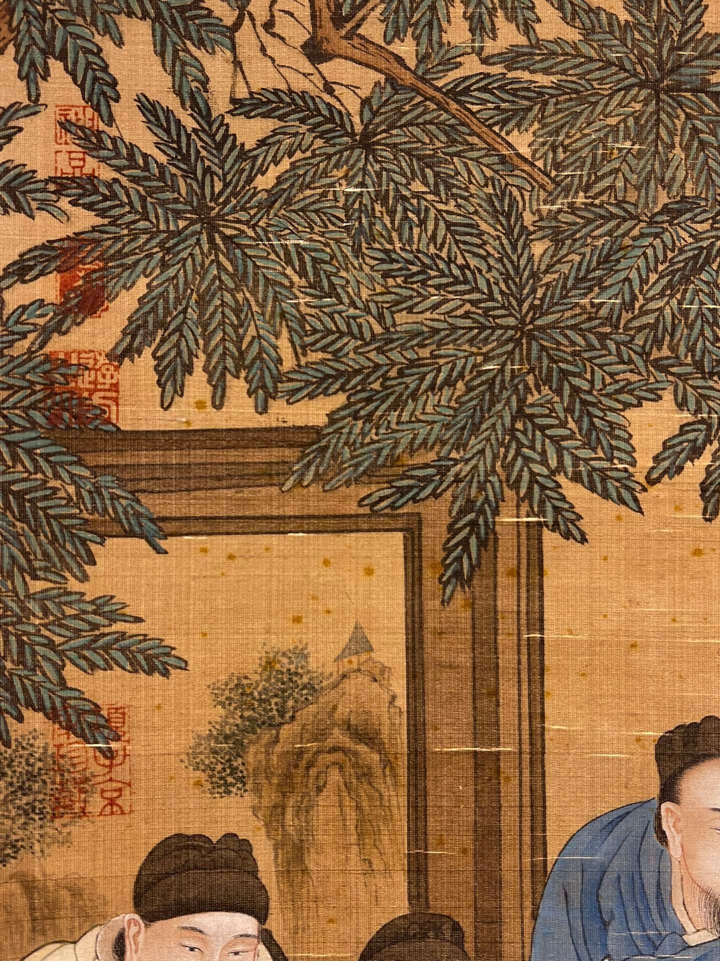 Chinese scroll painting Tang Zhou Wenju