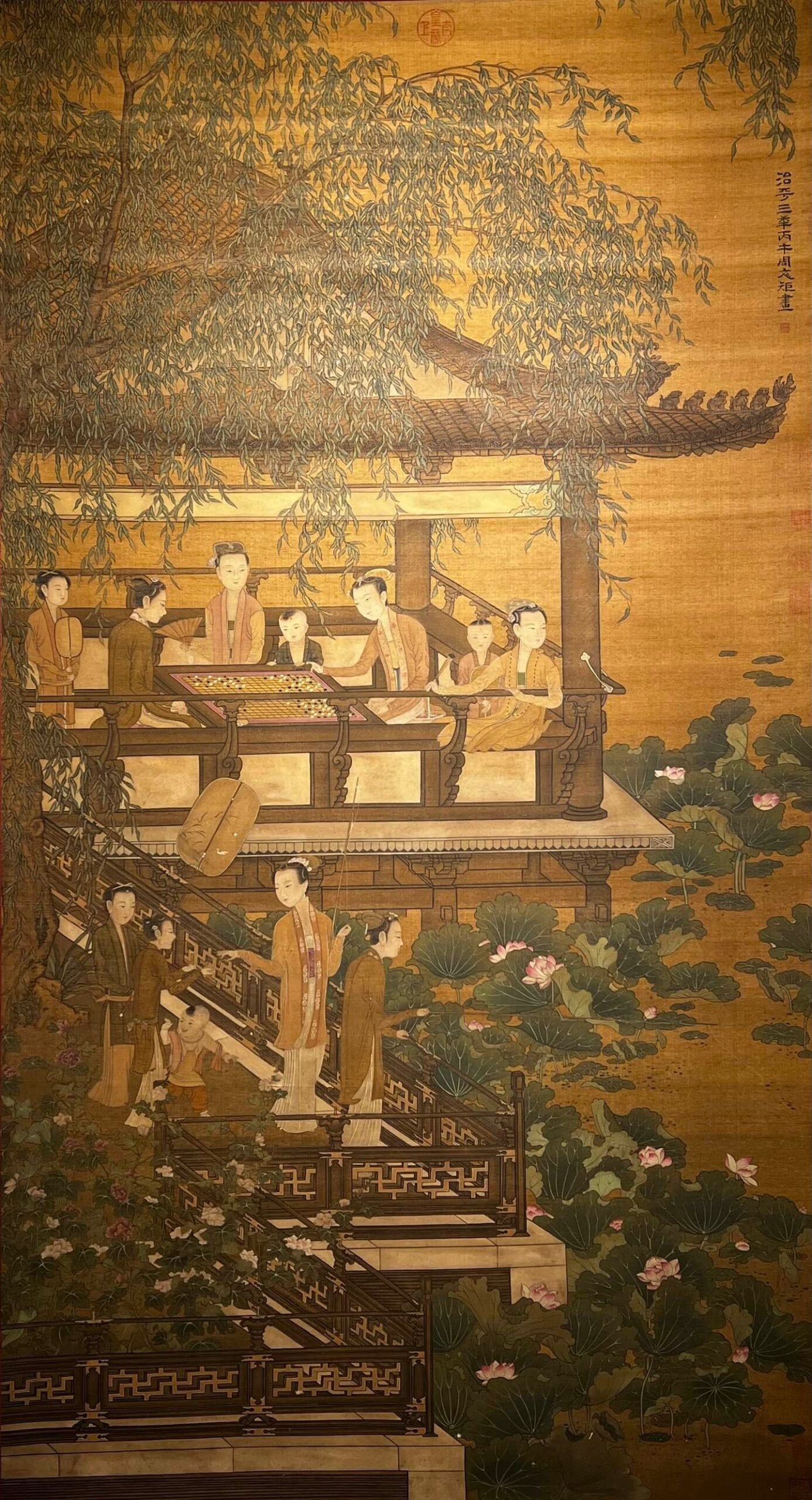 Chinese scroll painting Zhou Wenju