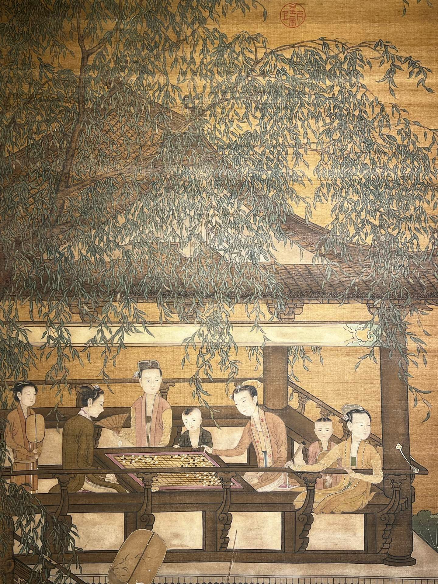 Chinese scroll painting Zhou Wenju