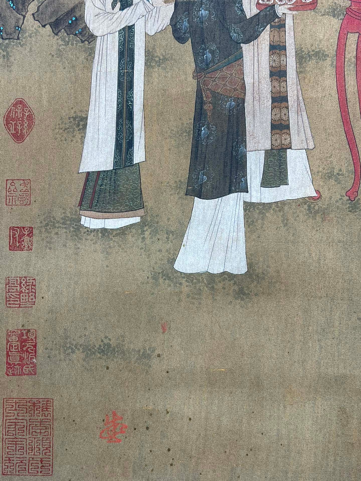 Chinese scroll painting Zhou Wenju