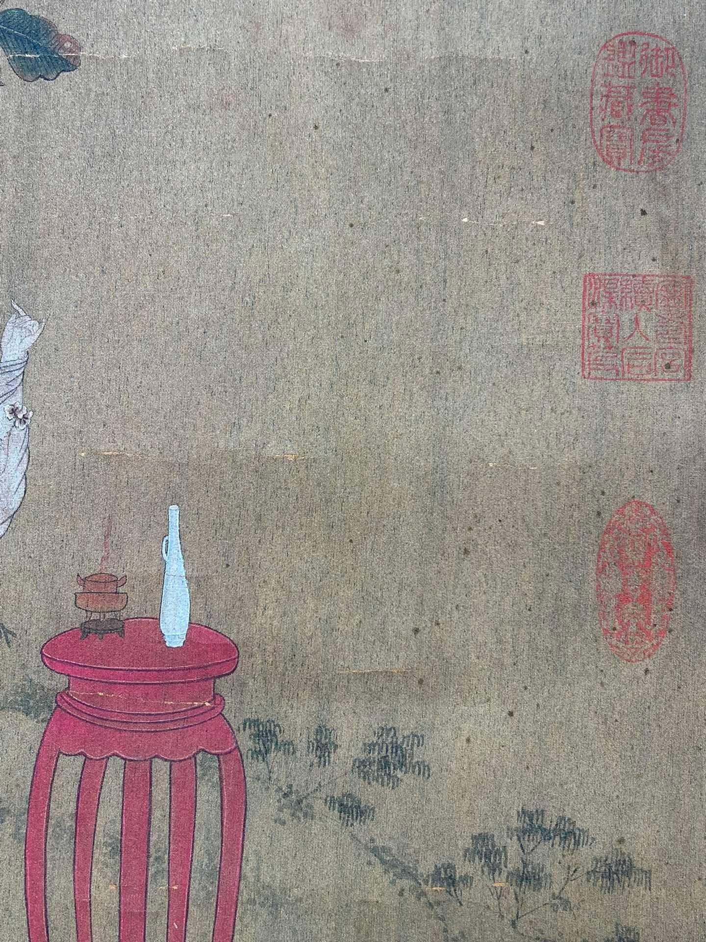 Chinese scroll painting Zhou Wenju