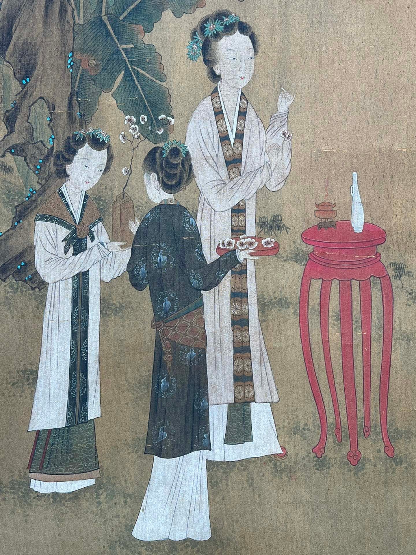 Chinese scroll painting Zhou Wenju