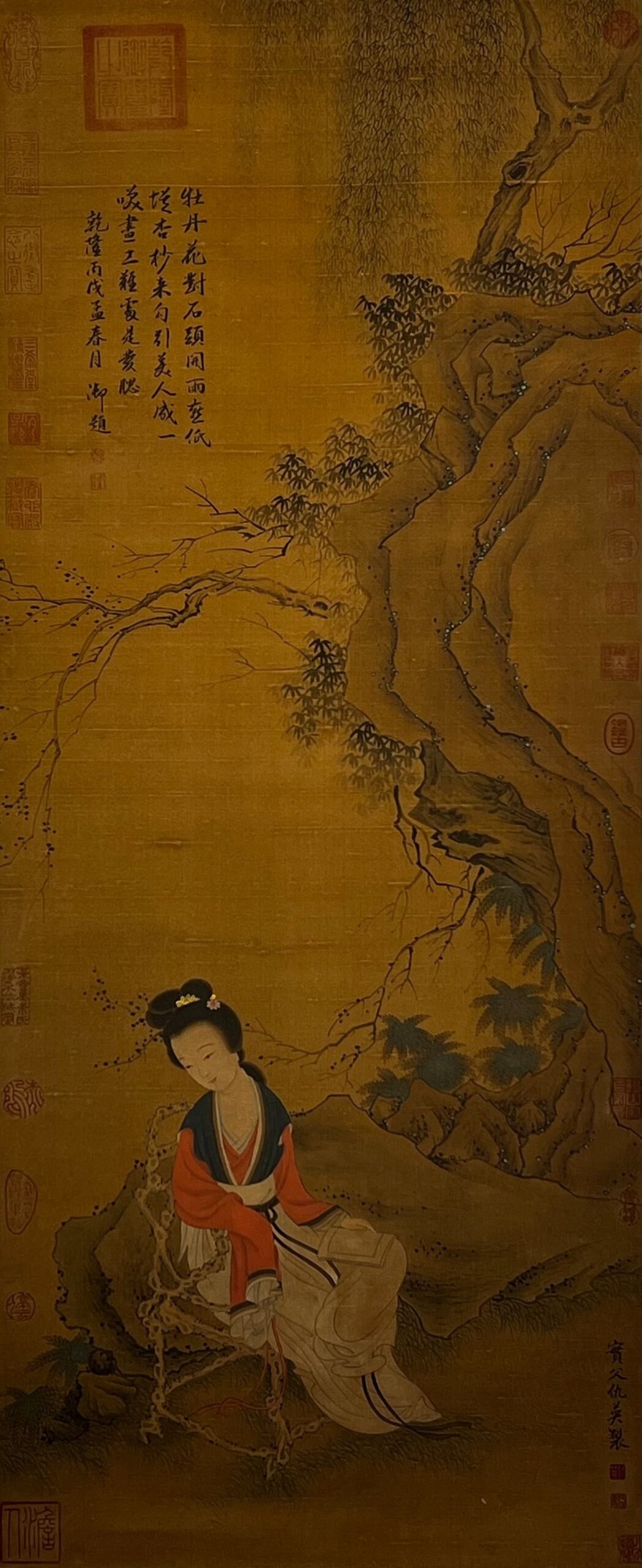 Chinese scroll painting Qiu Ying