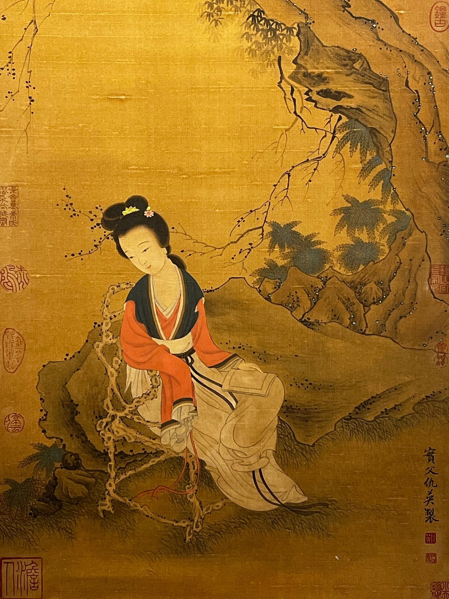 Chinese scroll painting Qiu Ying