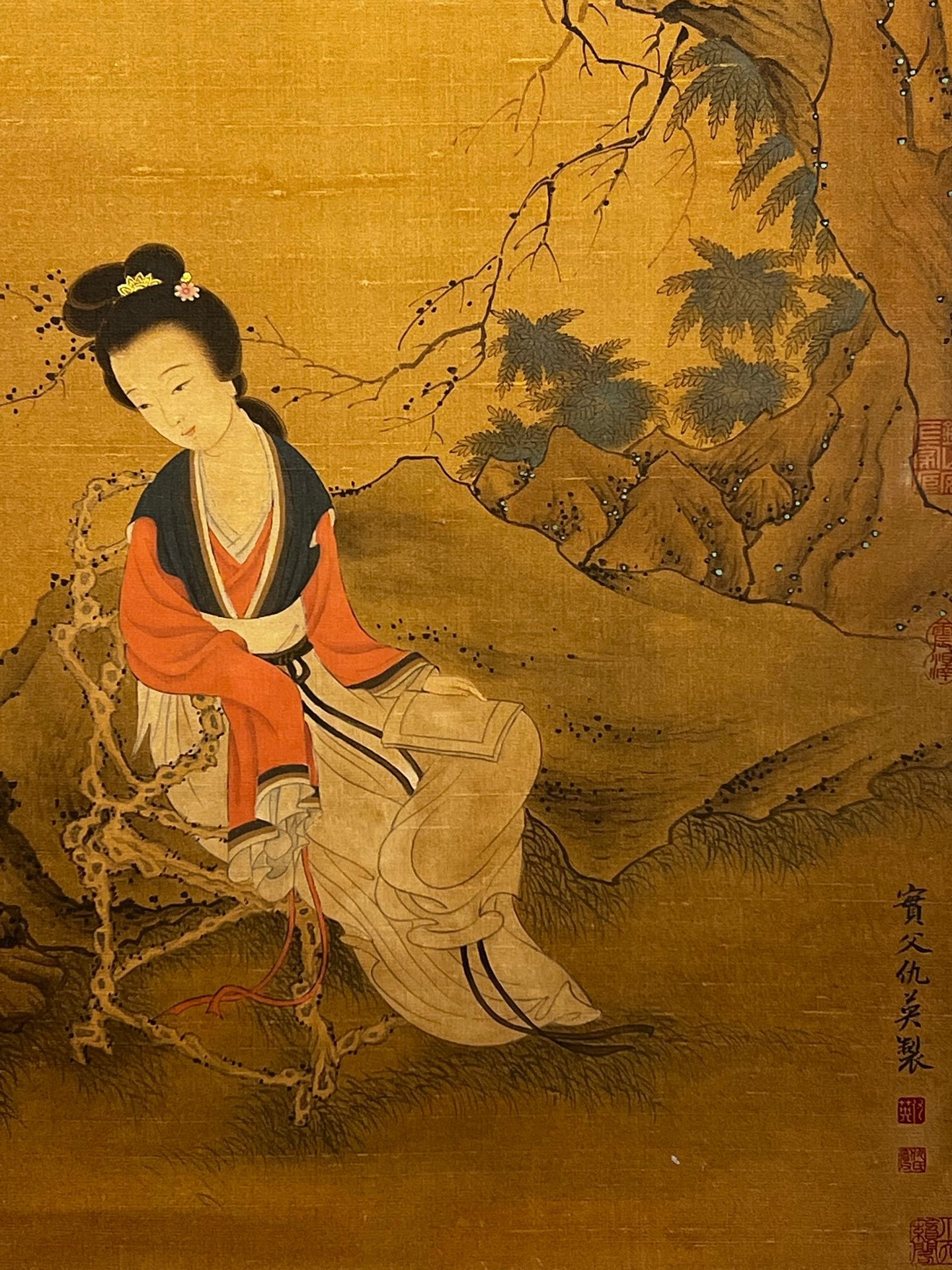 Chinese scroll painting Qiu Ying