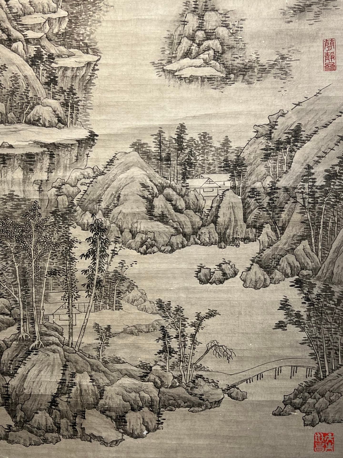 Chinese scroll painting Wang Meng