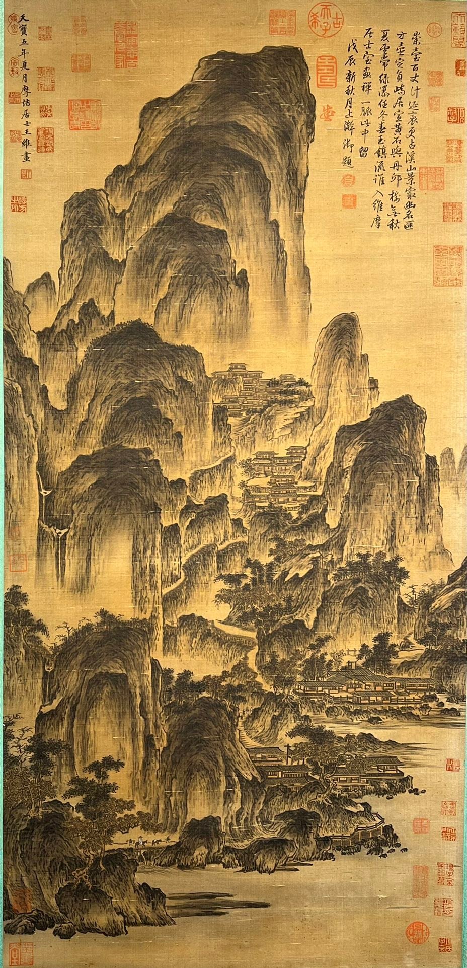 Chinese scroll painting Wang Wei