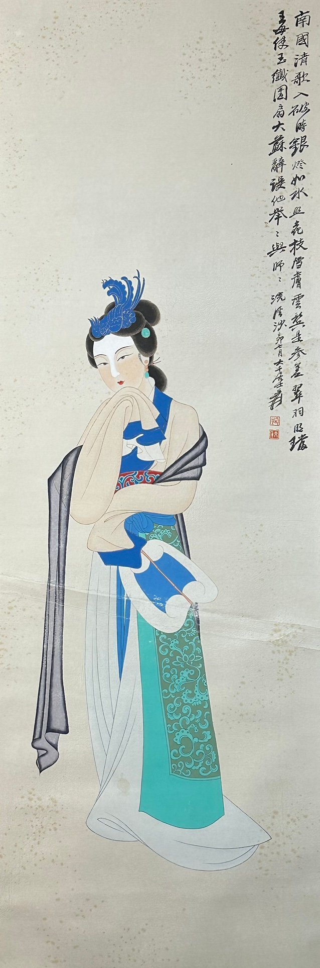 Chinese scroll painting Zhang Daqia