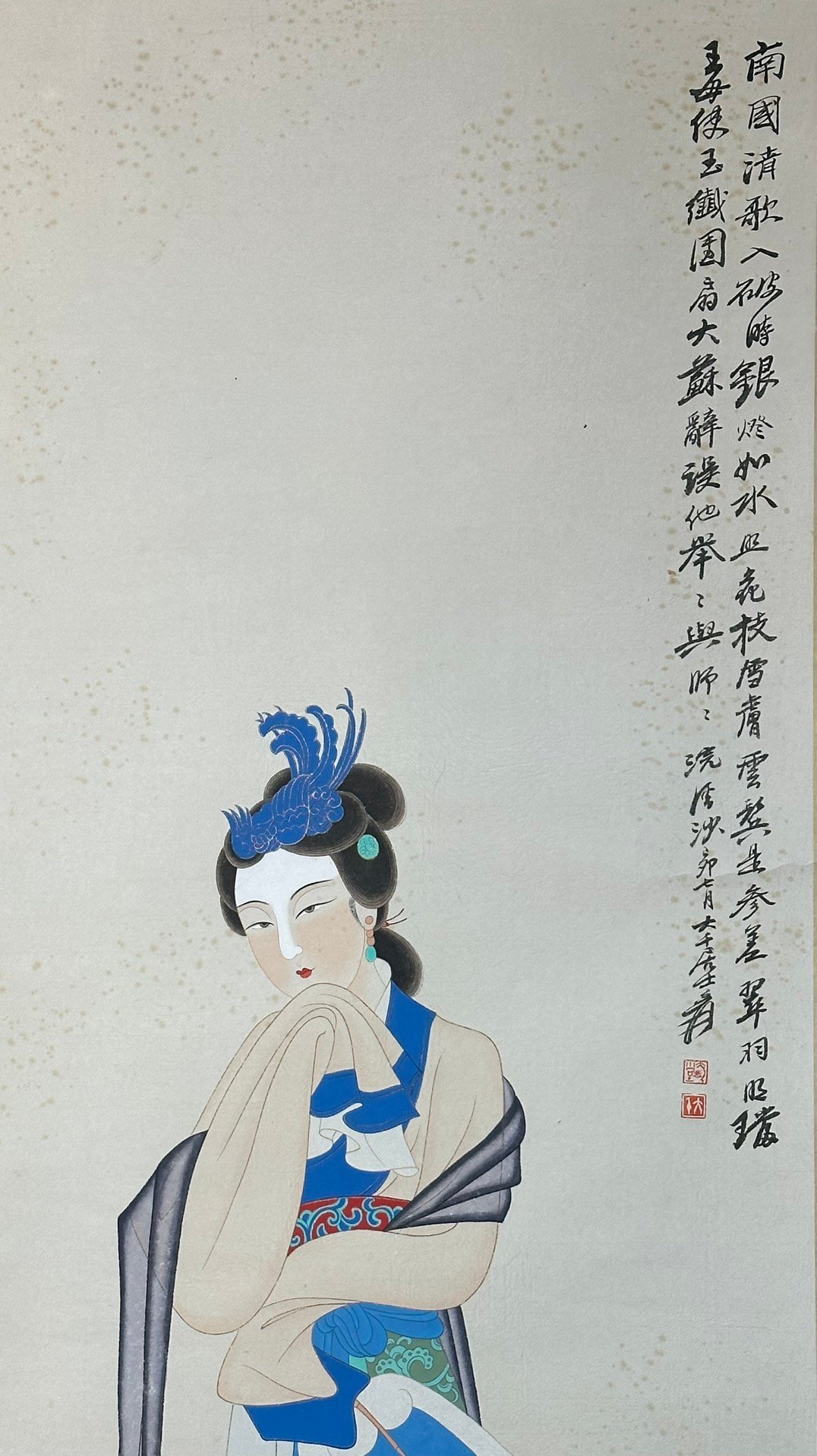 Chinese scroll painting Zhang Daqia