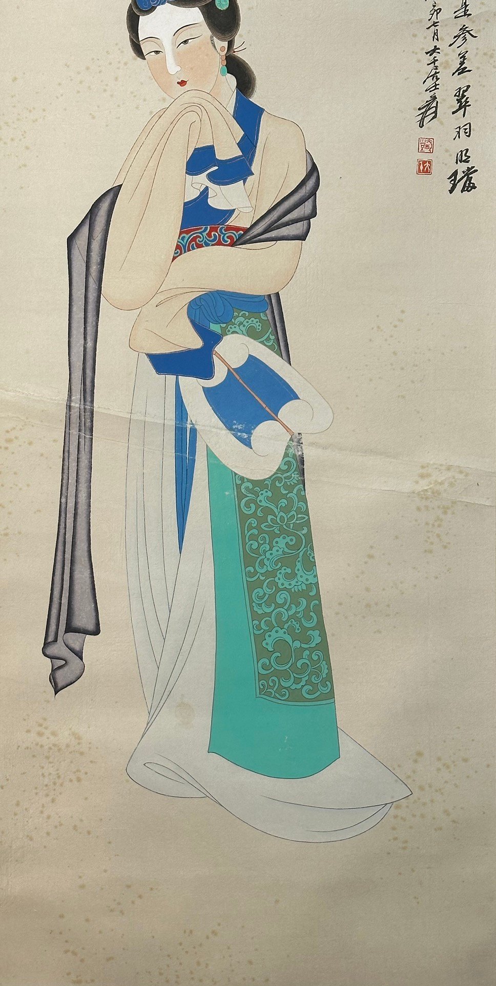 Chinese scroll painting Zhang Daqia