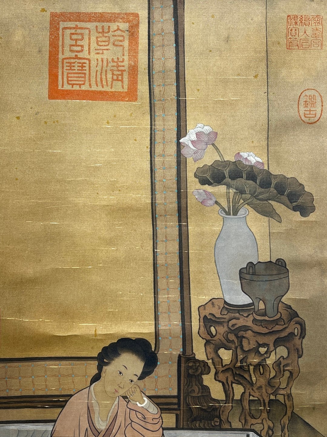 Chinese scroll painting Zhou Wenju