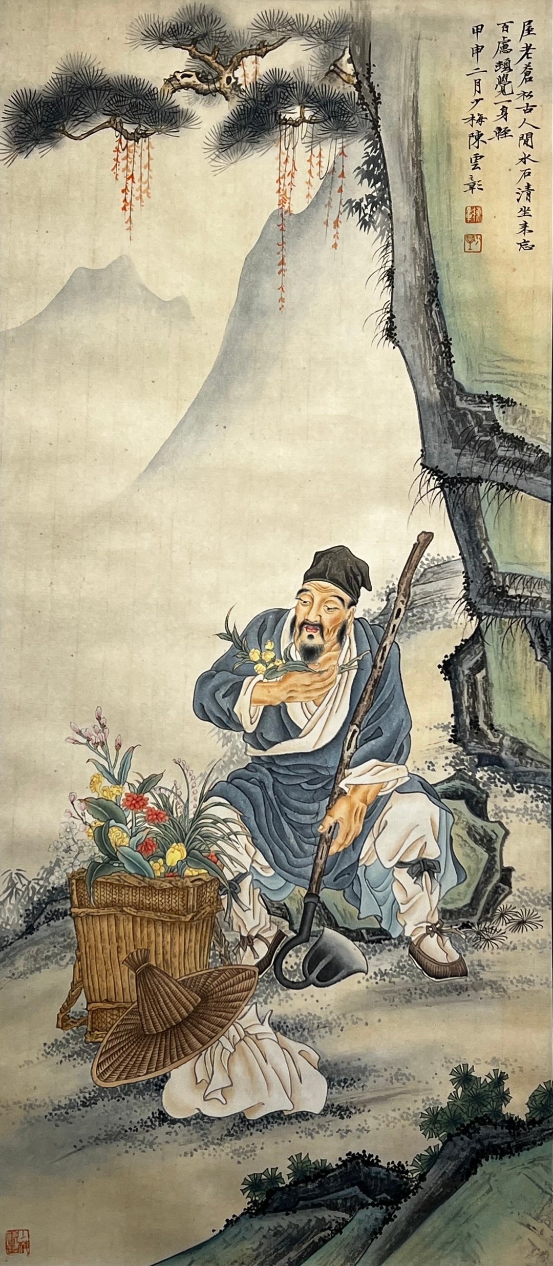 Chinese scroll painting Chen Shaomei