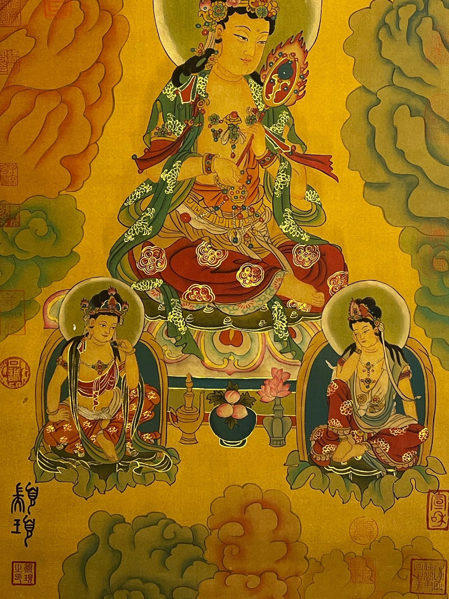 Chinese scroll painting Zhuanxu