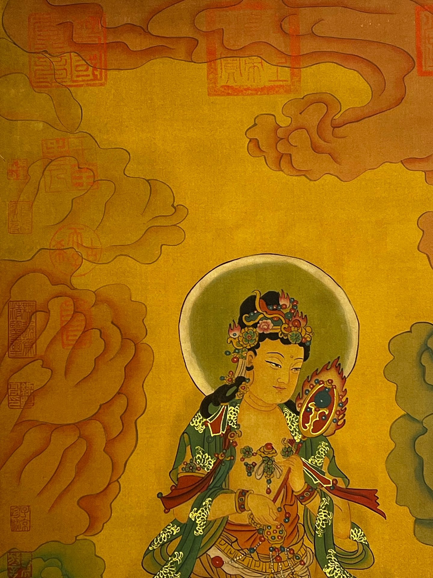 Chinese scroll painting Zhuanxu