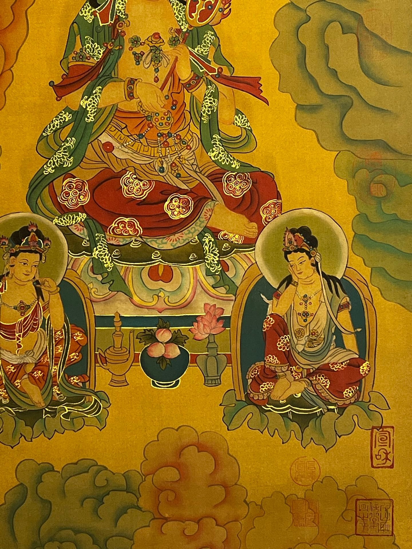 Chinese scroll painting Zhuanxu
