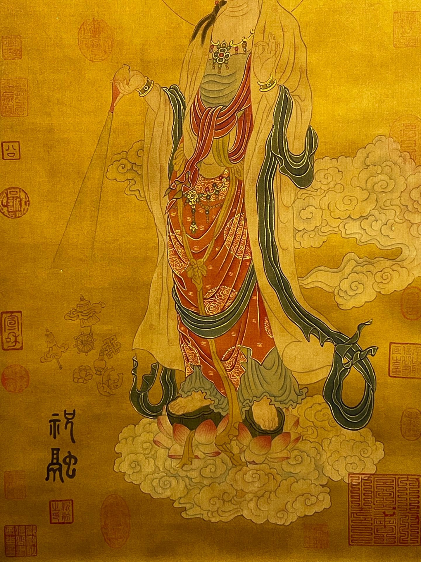 Chinese scroll painting Zhurong