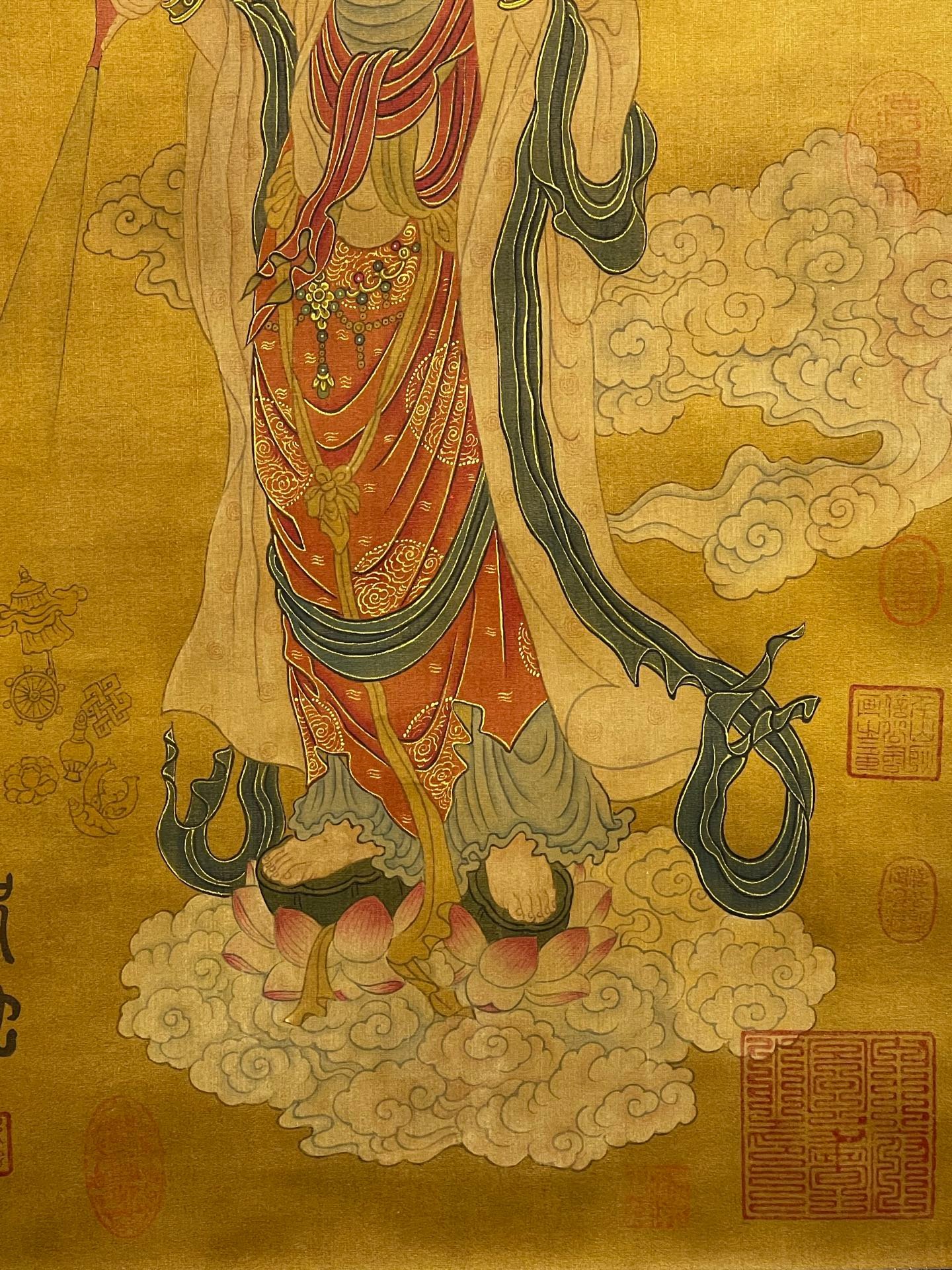 Chinese scroll painting Zhurong