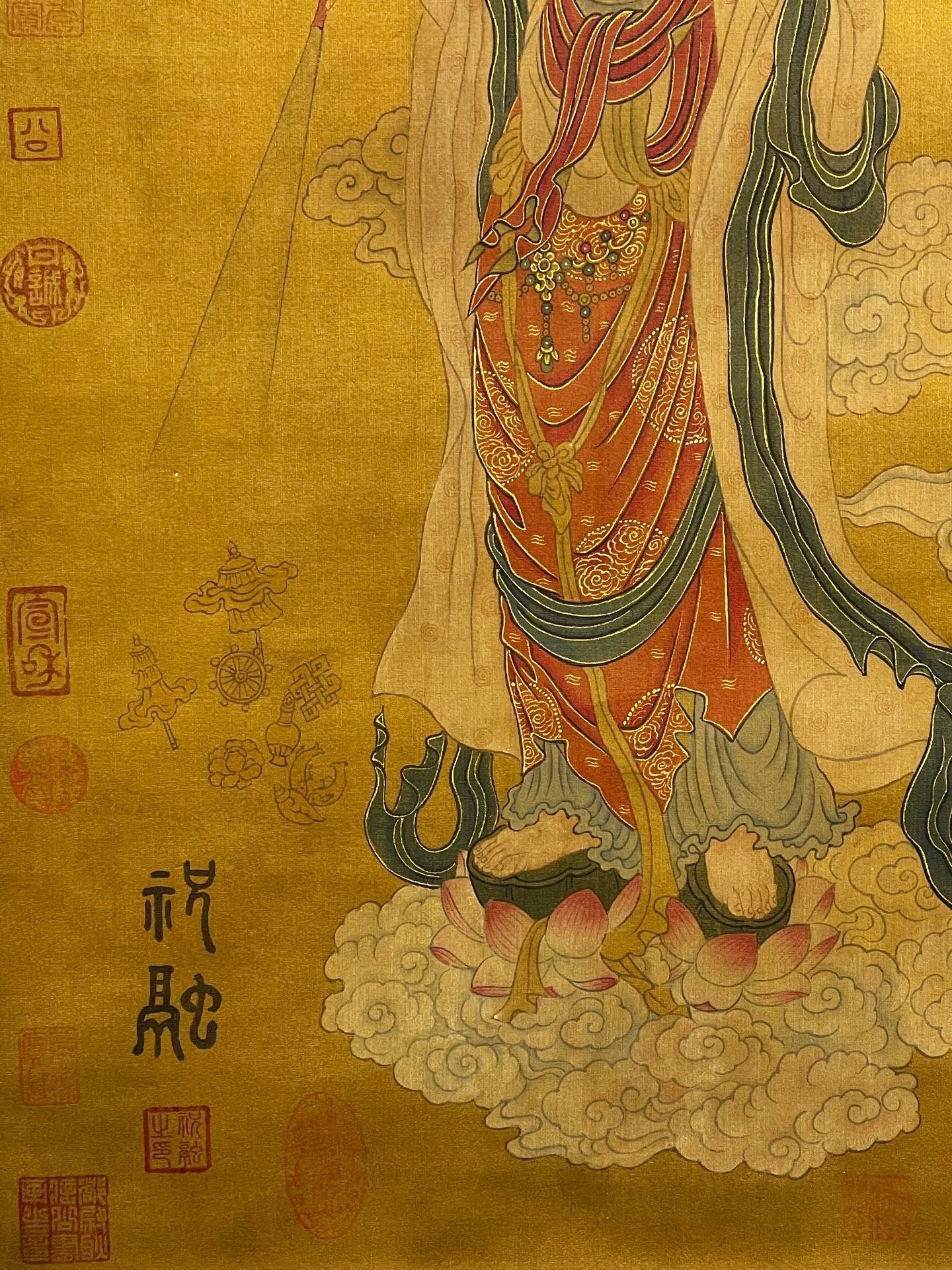 Chinese scroll painting Zhurong