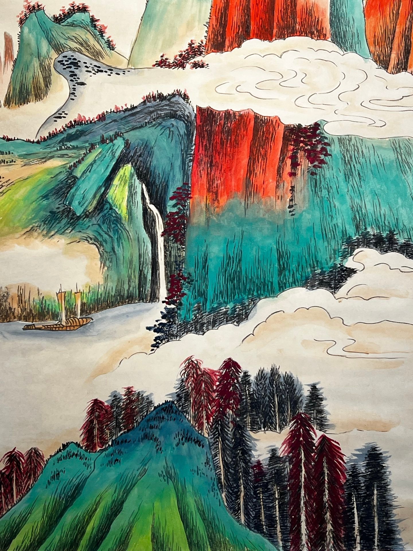 Chinese scroll painting Zhang Daqian