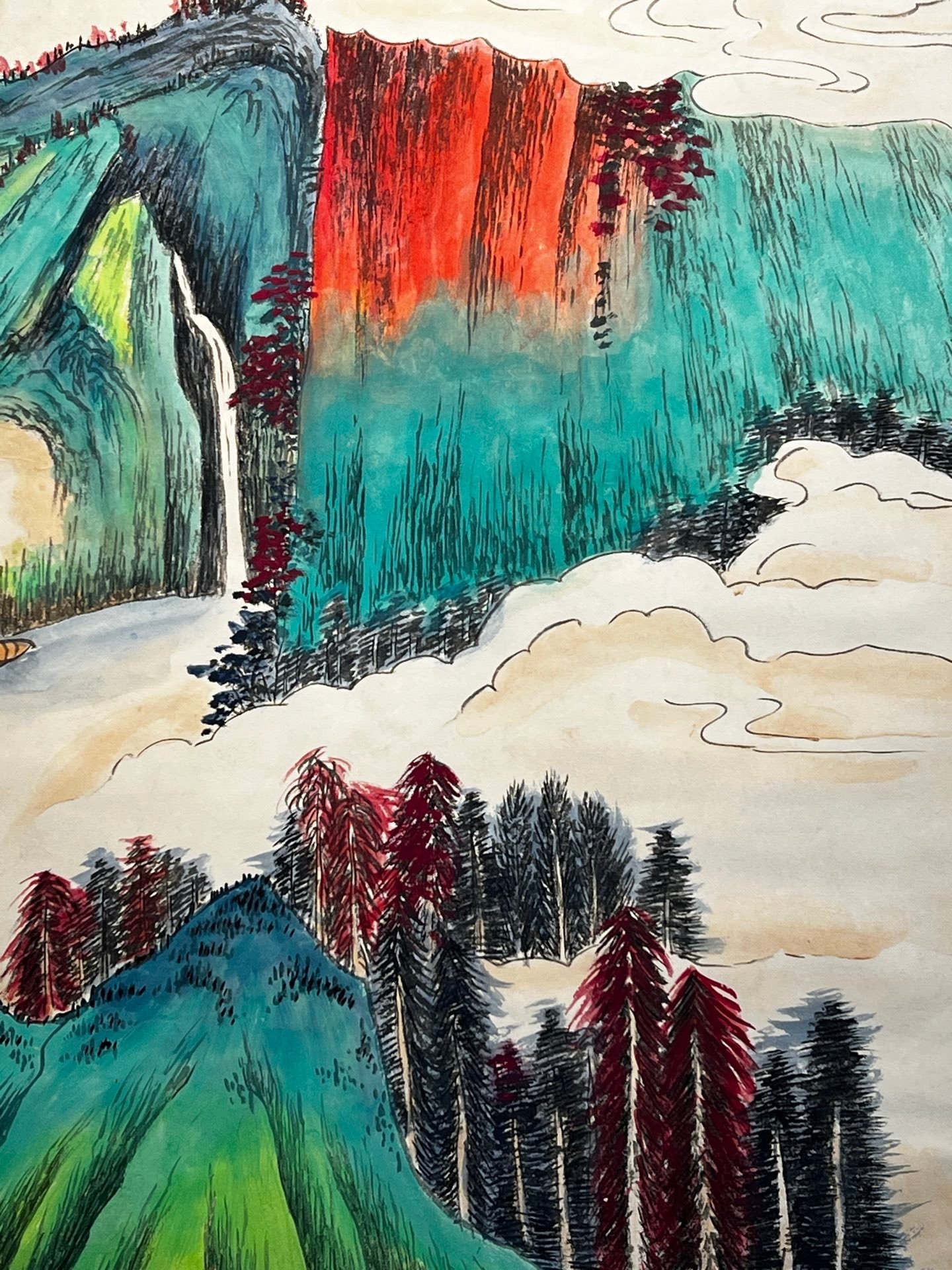 Chinese scroll painting Zhang Daqian