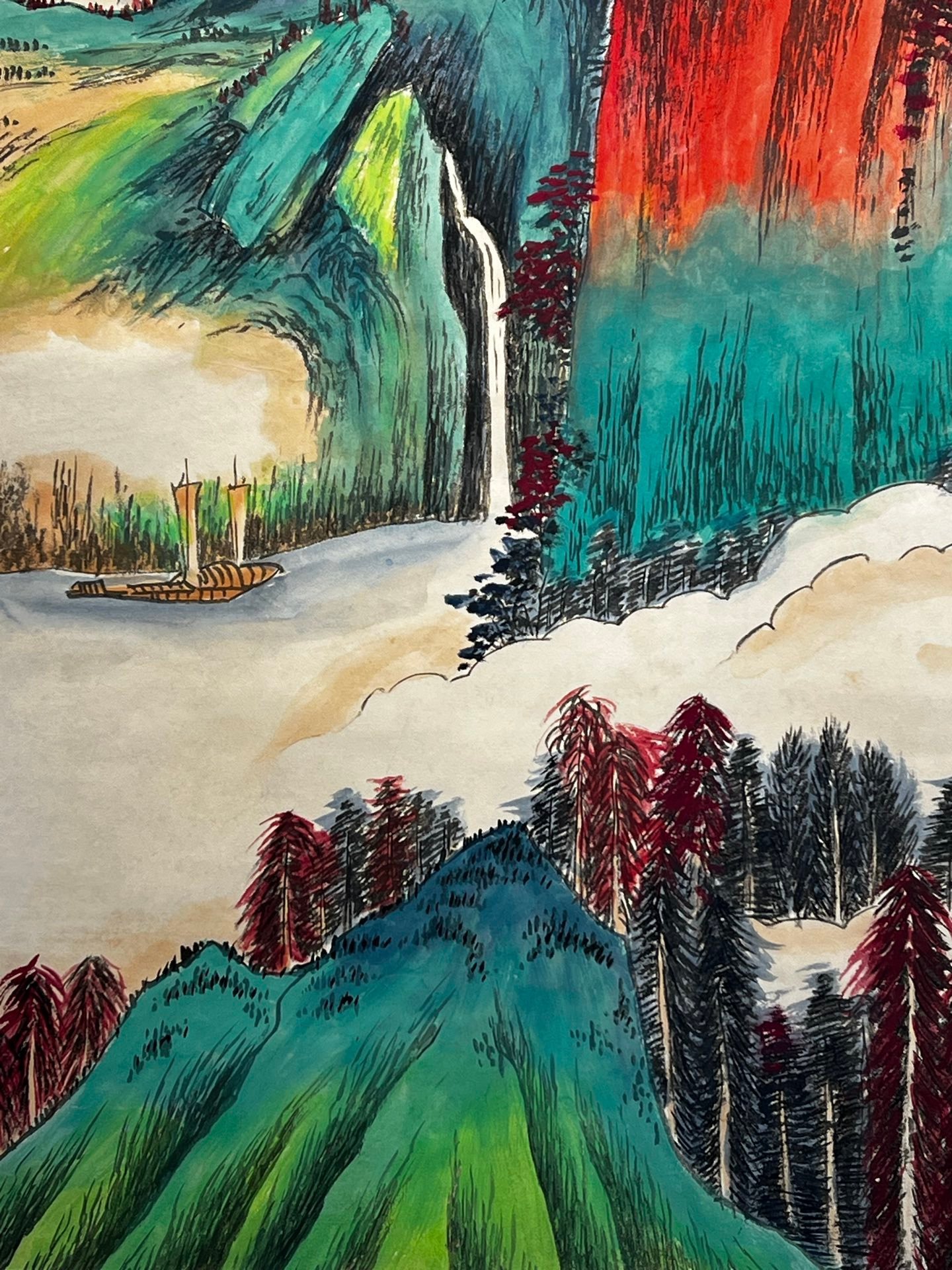 Chinese scroll painting Zhang Daqian