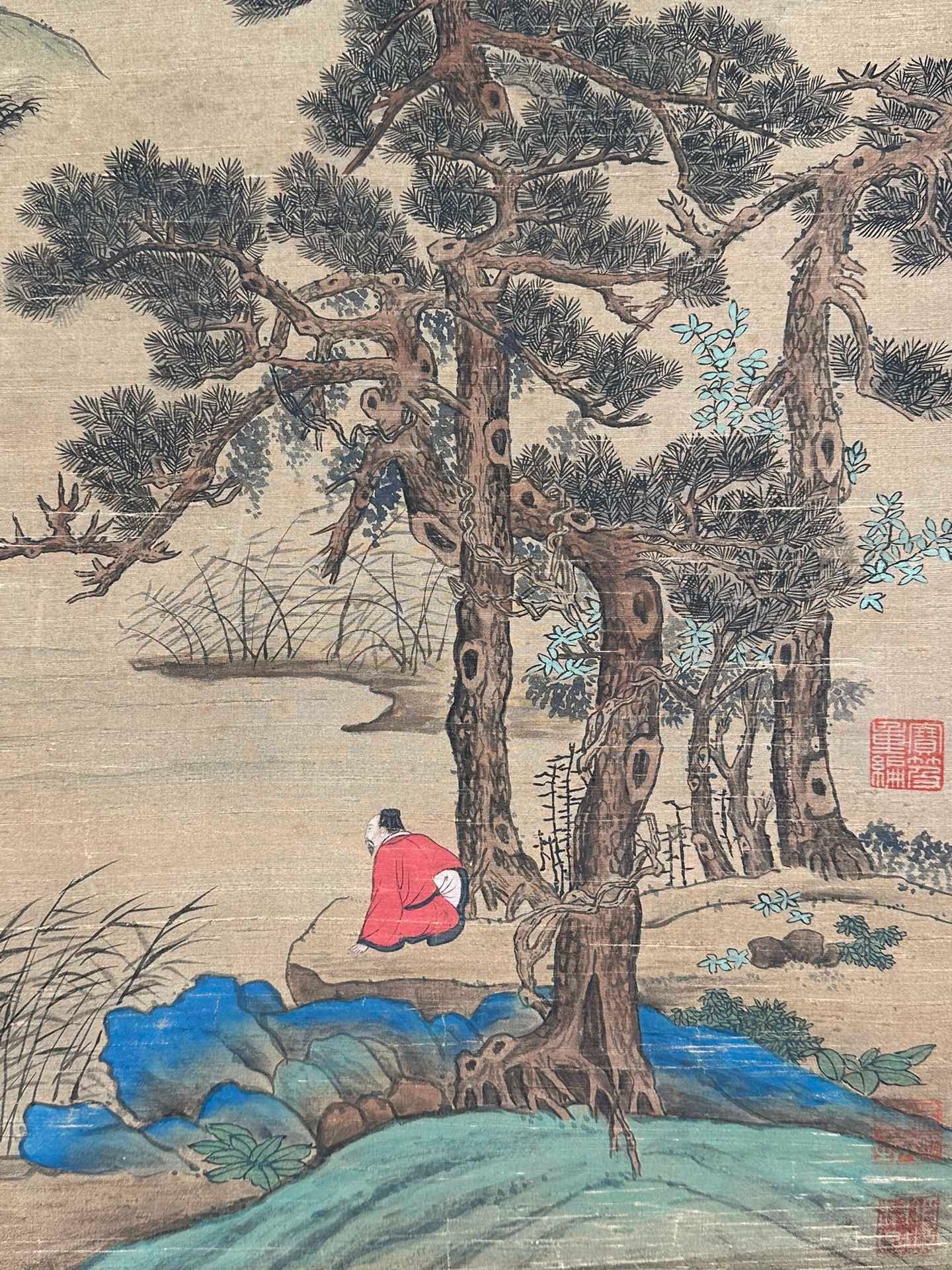Chinese scroll painting Zhao Mengfu