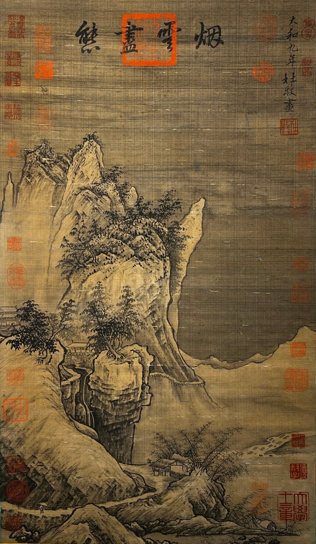 Chinese scroll painting Du Mu