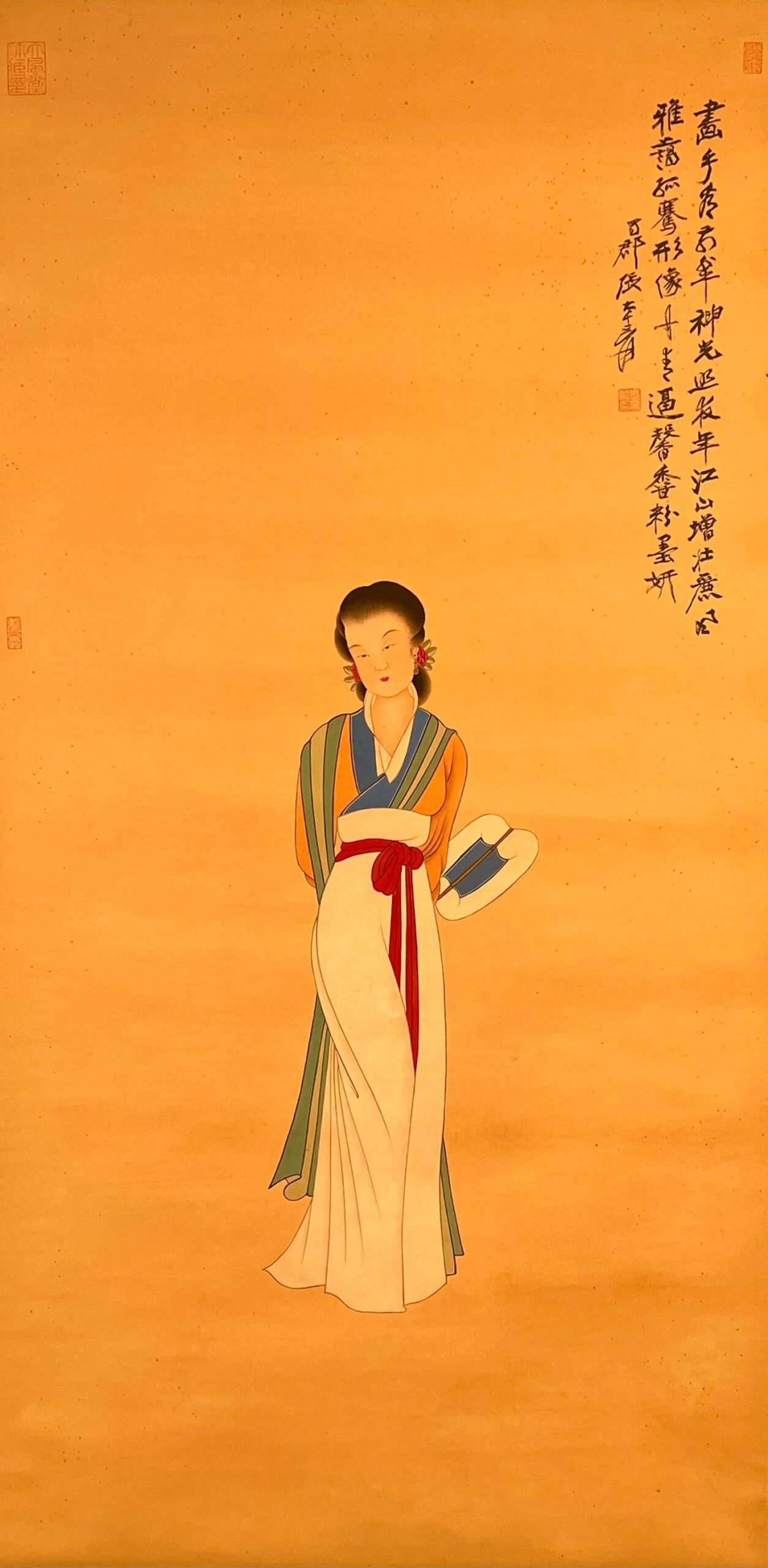 Chinese scroll painting Zhang Daqia
