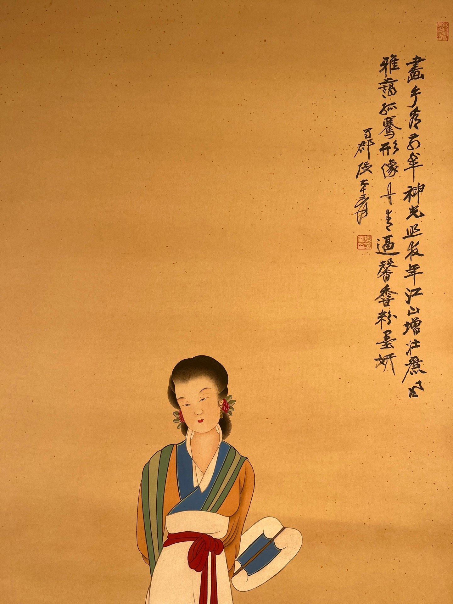 Chinese scroll painting Zhang Daqia