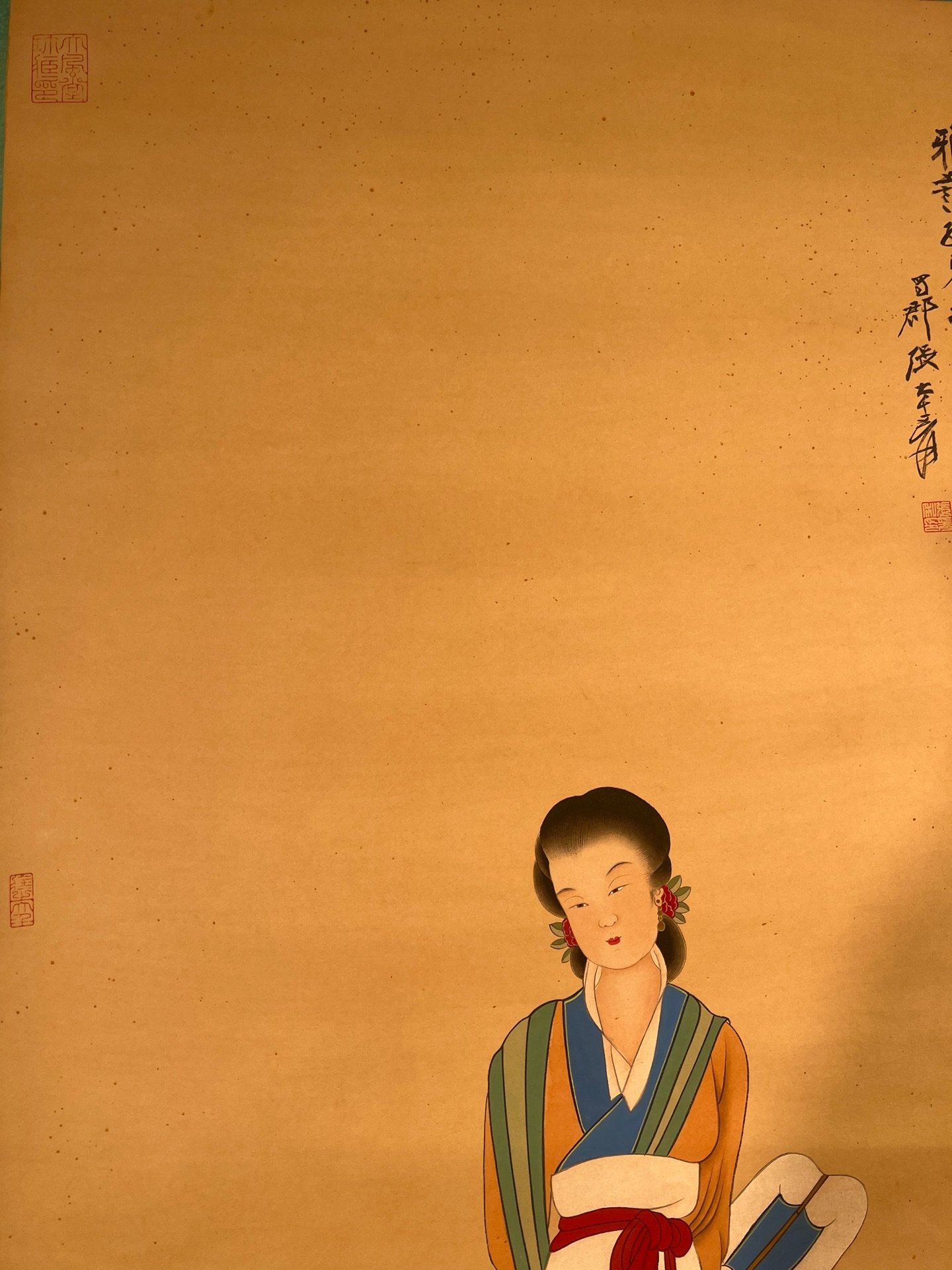 Chinese scroll painting Zhang Daqia