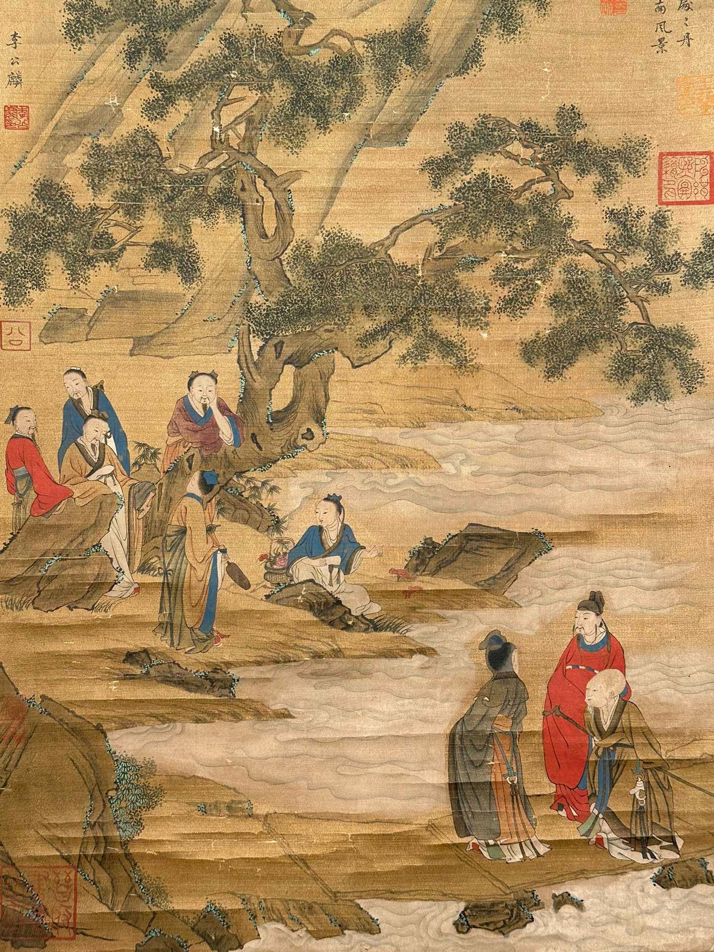 Chinese scroll painting Li Gongli