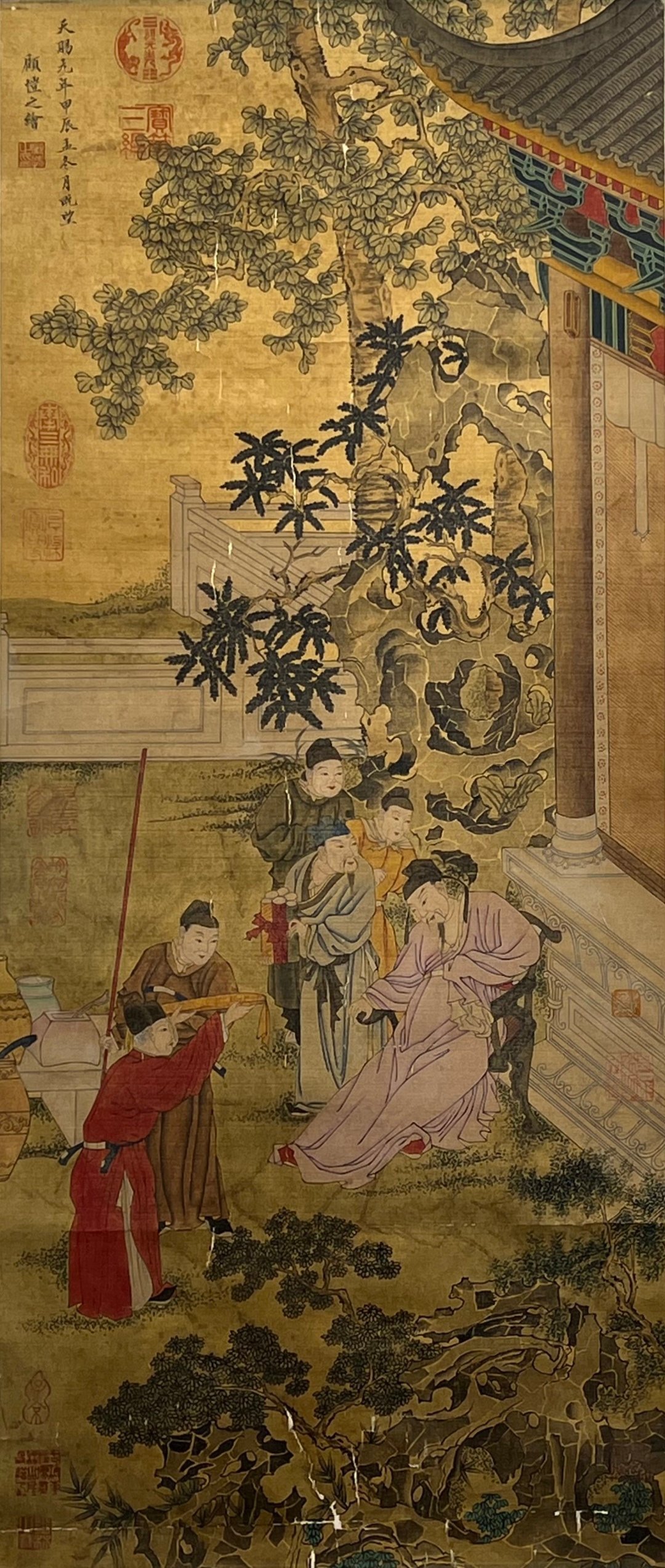 Chinese scroll painting Jin Gu Kaizhi