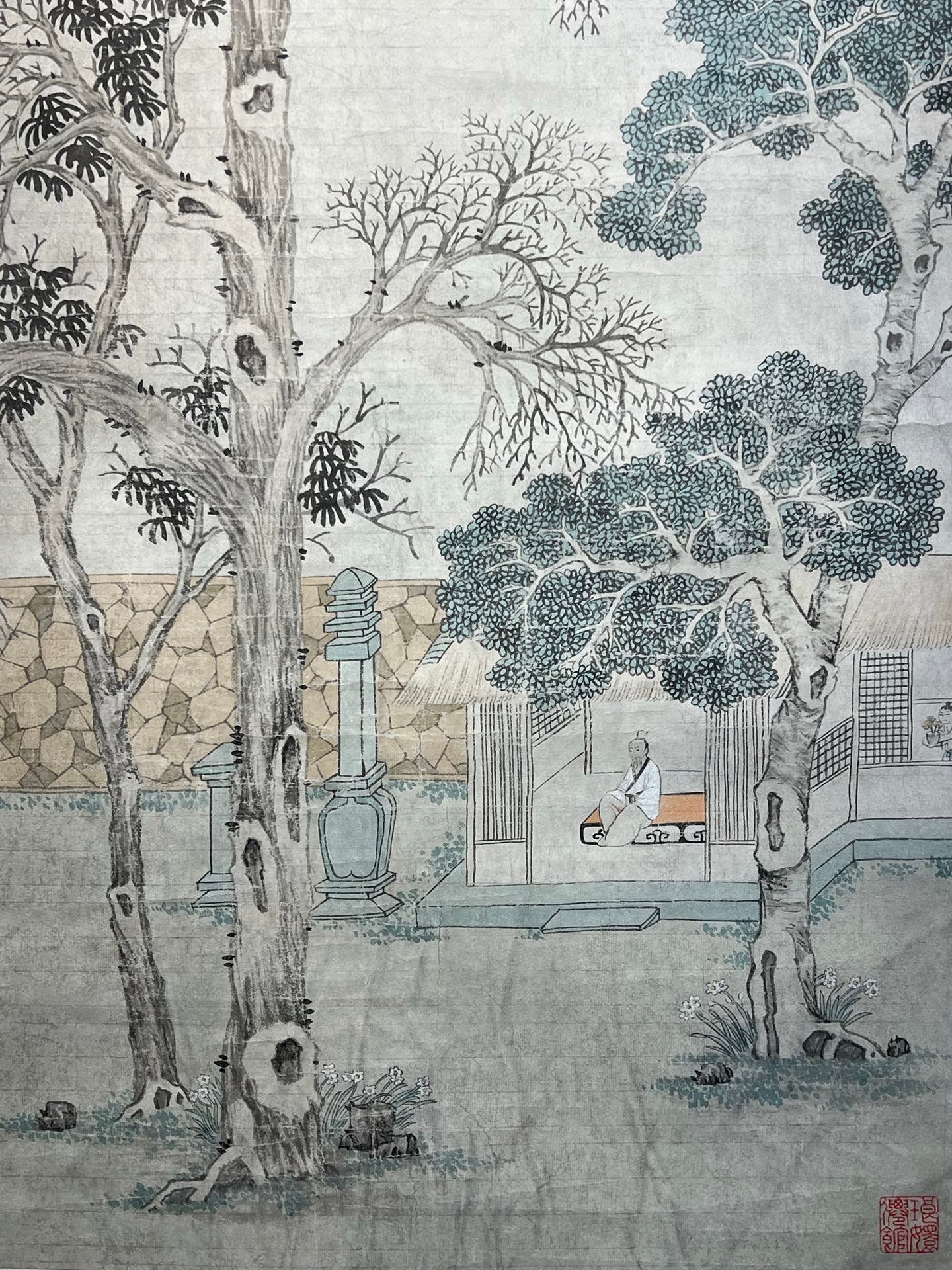 Chinese scroll painting Zhao Mengyu
