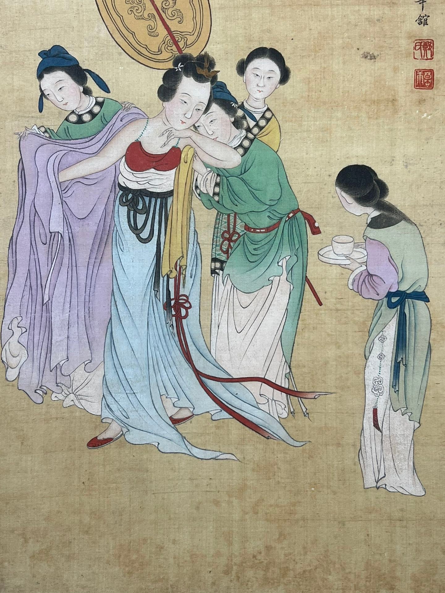 Chinese scroll painting Zheng Mukang