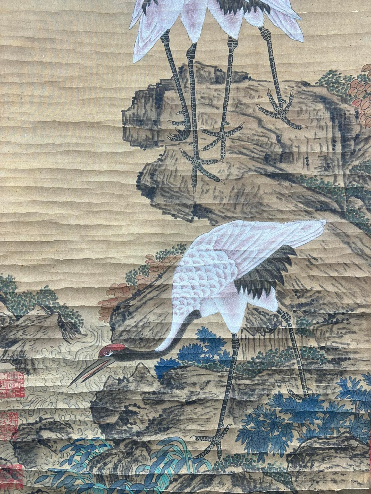 Chinese scroll painting Mi Fu